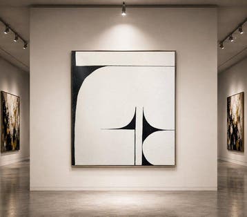 Timo Wedell - Black and White Dance - XXL - Abstract Klein