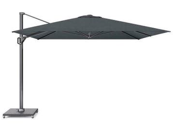 platinum zweefparasol challenger premium 3,5x3,5 faded black, Nieuw, 3 tot 4 meter, Zweefparasol, Kantelbaar