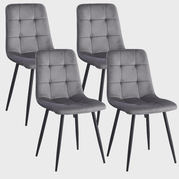 Moderne Velours Eetkamerstoelen (2/4/6 stuks) - Scandinavisc, Verzenden, Nieuw