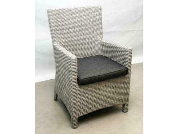 Te Velde tuinmeubelen Amy vlechtwerk tuinstoel, Nieuw, Wicker, Stoel