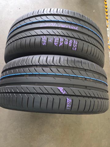 235/40/19 92V CONTINENTAL ZOMERBANDEN 7,2MM PROFIEL 2X, Auto-onderdelen, Banden en Velgen, Gebruikt, 235 mm, Band(en), Personenwagen