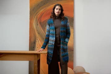 Breipatroon Lang Damesvest Dina met zakken van Cloud Tweed, Ophalen of Verzenden, Nieuw