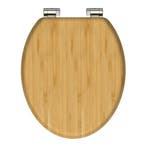 Toiletbril Schutte Lupos Softclose Natural Bamboo Bruin, Ophalen of Verzenden, Nieuw