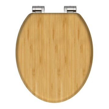 Toiletbril Schutte Lupos Softclose Natural Bamboo Bruin, Ophalen of Verzenden, Nieuw