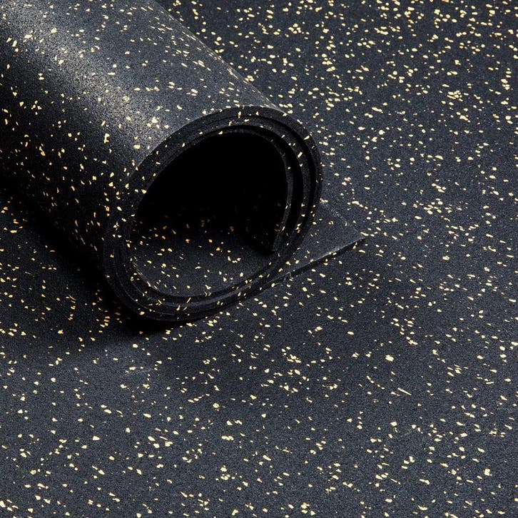 Sportvloer - Rol van 12,5 m2 - Dikte 6 mm - Zwart / Geel, Sport en Fitness, Overige Sport en Fitness, Verzenden