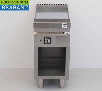 HCB RVS Bakplaat Chroom 6,5 kW GAS 40 cm Horeca, Ophalen of Verzenden, Nieuw in verpakking