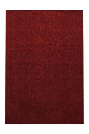 Laagpolig Vloerkleed | Ata | Uni | Rood | 60x100 cm, Verzenden, Nieuw