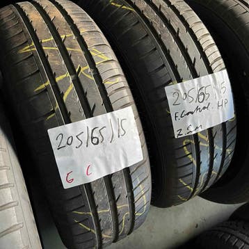 2 x Fulda EcoControl HP 205-65-15 Zomerbanden 7,5mm, Gebruikt, 15 inch, Band(en), Personenwagen