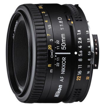 Nikon AF 50mm f/1.8 D objectief - Tweedehands, Verzenden, Gebruikt, Standaardlens