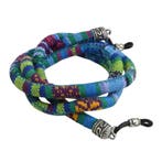 Fako Bijoux - Brillenkoord - Boho - 6mm - 70cm - Blauw, Verzenden, Nieuw