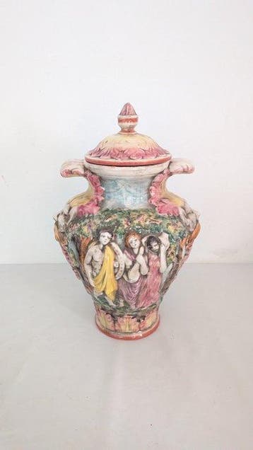 Capodimonte - Vaas - Keramiek - Grote afmetingen, Antiek en Kunst