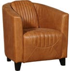 Leren fauteuil Press Special - Vintage Cognac (cognac) -, Nieuw, Ophalen of Verzenden, Eigentijds, Klassiek, Retro, Romantisch, Vintage