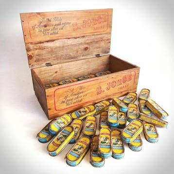 Latas S. JORGE - 1940s - Sociedade Algarvia de Salgas -