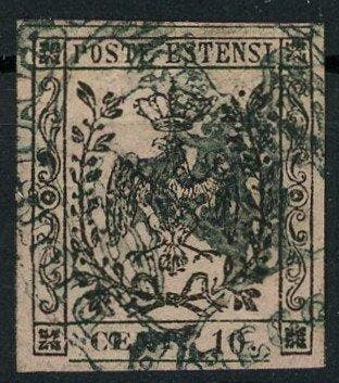 Italiaanse oude staten - Modena 1854 - Aquila estense en, Gestempeld