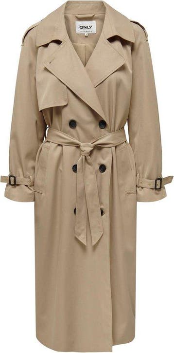 ONLY - Maat XS - ONLCHLOE TRENCHCOAT DOUBLE B. OTW NOOS, Verzenden, Nieuw