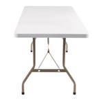 Bolero rechthoekige klaptafel wit 152cm, Verzenden, Nieuw in verpakking