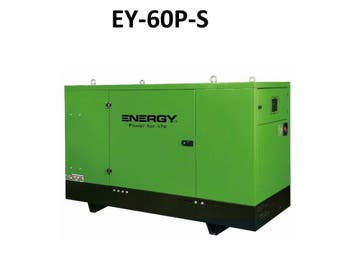 Energy EY-60P-SA generator aggregaat 60kVA Nieuw, Nieuw, 30 kVA of meer, Dieselolie, Elektrisch startend
