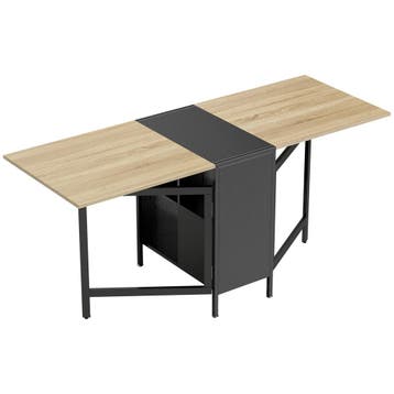 Klaptafel Eettafel Bijzettafel Eiken Metalen Frame Keuken Wo, Verzenden, Nieuw