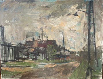 Jules de Cort (1918-1999) - Dorpsgezicht