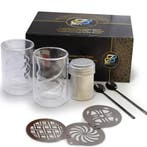 Spiraalvormige Dubbelwandige Koffie- en Theeglazen, Glas of Glazen, Nieuw, Ophalen of Verzenden, Glas