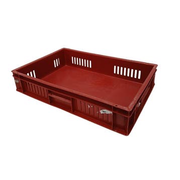 Stapelbak 600x400x120 mm hdpe levensmiddelgeschikt, Gebruikt, 40 tot 60 cm, 50 tot 75 cm, Bak of Kist
