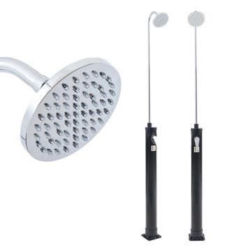 Buitendouche Ampend solardouche met 9 L tank zwart casa.pro, Tuin en Terras, Verzenden, Nieuw