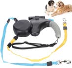 Dubbele Intrekbare Hondenriem –LED-licht en Antiklit Systeem, Dieren en Toebehoren, Verzenden, Nieuw
