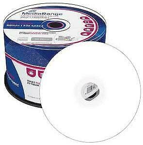 MediaRange | CD-R | 700 MB | Inkjet Printable | 50 Stuks, Verzenden, Nieuw