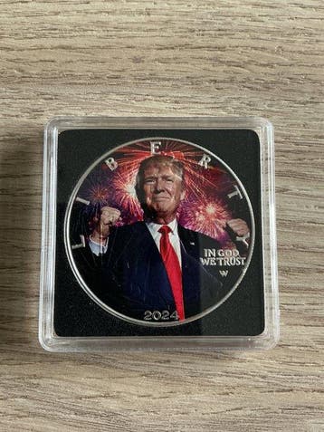 Verenigde Staten. 1 Dollar 2024, Trump in God We Trust, 1 Oz