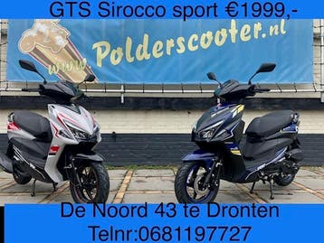 GTS sirocco sport scooter /nieuw /showroom aanbieding op=op!, Ophalen, Nieuw