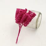 Foam Curly Stamen Bacca Pick Roserood 12 stuks, Ophalen of Verzenden, Nieuw