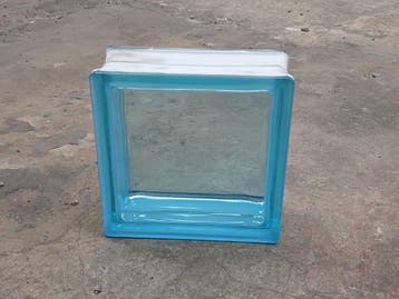 9 (228x) Glazen bouwblokken 19 x 19 x 8 Fidenza..., Nieuw