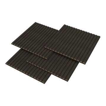 Akoestisch wandpaneel Vang 4 stuks 1,44 m² eikenkleurig grij, Verzenden, Nieuw