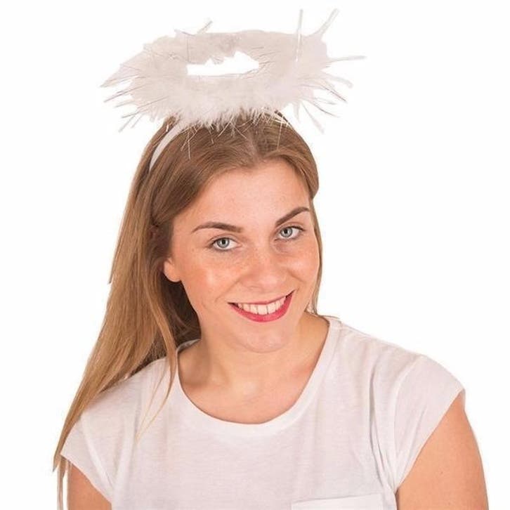 Engeltjes diadeem met aureool - Haarbanden, Hobby en Vrije tijd, Feestartikelen, Ophalen of Verzenden