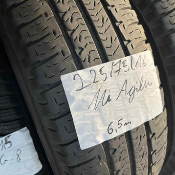 2 x Michelin Agilis 225-75-16 C Zomerbanden 6,5mm, 16 inch, Ophalen of Verzenden, Band(en), Bestelwagen