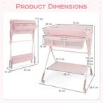 LIVSK Verschoontafel - Vergrendelbare Wielen - 3-Voudig Vers, Verzenden, Nieuw