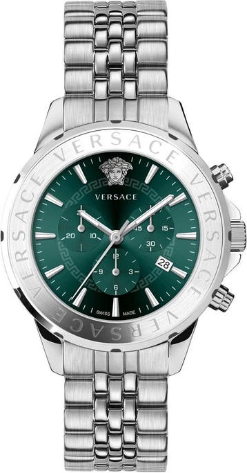 Versace VEV602425 Chrono Signature horloge 44 mm, Overige merken, Staal, Verzenden, Polshorloge