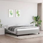 vidaXL Bedframe zonder matras Super King stof lichtgrijs, Verzenden, Nieuw, Tweepersoons, Stof