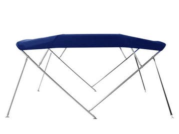 SunMaster RVS 4-Boog Biminitop Blauw Hoogte 137 cm, Ophalen of Verzenden, Nieuw, Zeilboot of Motorboot