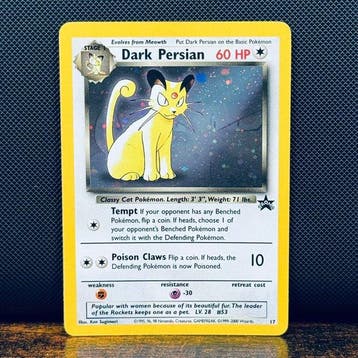 Pokémon Card - Dark Persian Holo 17 – Pokémon, Nieuw
