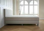 ACTIE! Boxspring Florence 160 200 Beige, Verzenden, Beige, 200 cm, Modern