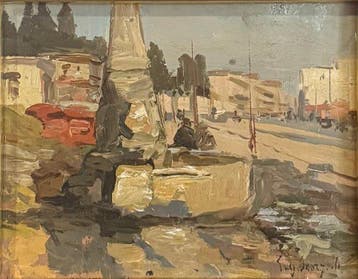 Eugenio Scorzelli (1890-1958) - Scorcio Di Napoli