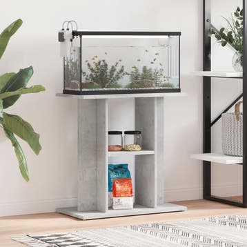 vidaXL Aquariumstandaard Betongrijs 60x30x60 cm Bewerkt hout, Verzenden, Nieuw