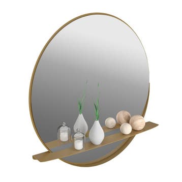 Gorillz Alien 80 - Goud, Huis en Inrichting, Woonaccessoires | Spiegels, Verzenden, Nieuw
