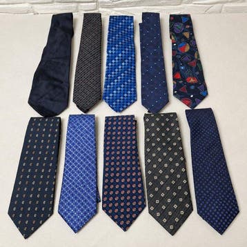 Themacollectie - Vintagecollectie van 10 mannenkrawatten –