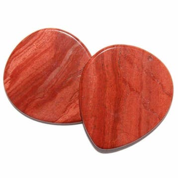 Rode Jaspis minerale plectrum handgemaakt, Ophalen of Verzenden, Nieuw, Elektrische gitaar