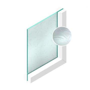 Gehard 4 mm Guss antiek blank, Doe-het-zelf en Verbouw, Glas en Ramen, Ophalen of Verzenden, Nieuw