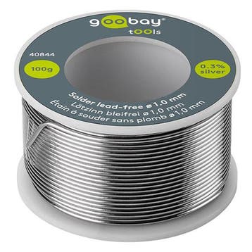 Soldeertin | Goobay (Ø 1 mm, 100 gram), Verzenden, Nieuw