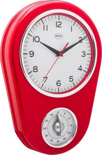 Wall Clock 31 cm Red, Verzenden, Nieuw