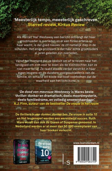 De dood van mevrouw Westaway 9789024583744 Ruth Ware, Boeken, Thrillers, Verzenden, Gelezen, Ruth Ware